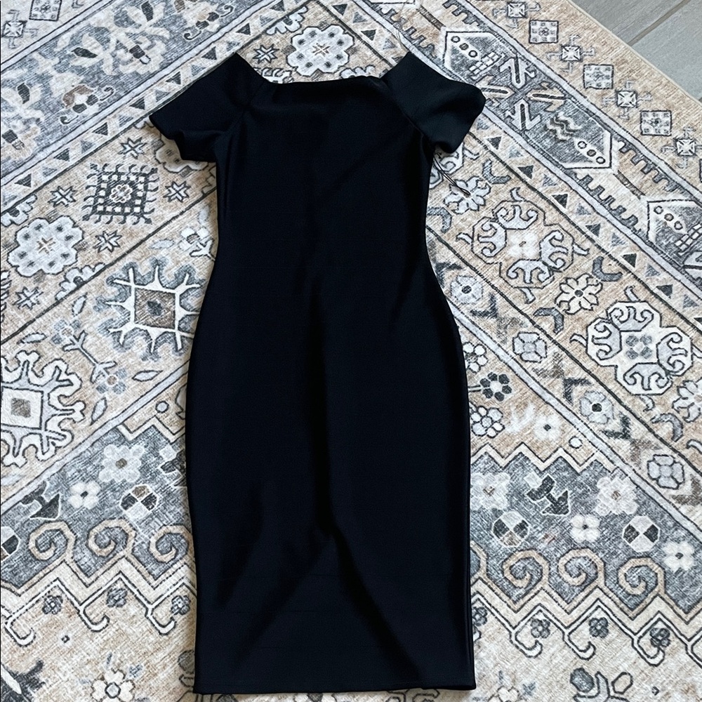 Bandage dress Elegant Black Off-Shoulder Dress
